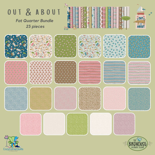 Out & About Fat Quarter Bundle 23pcs DV7780