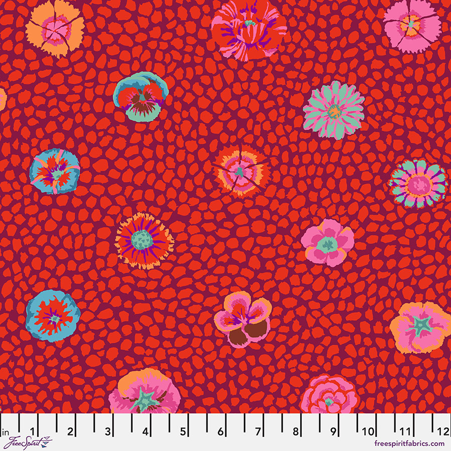 Kaffe Fassett Guinea Flower Red PWGP059