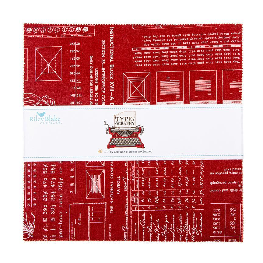 Lori Holt - Type/ography - 10" Stack A Colors 42pcs - 10-16850A-42
