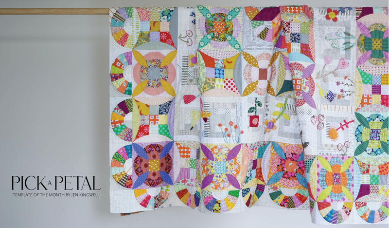 Pick a Petal by Jen Kingwell - Block of the Month