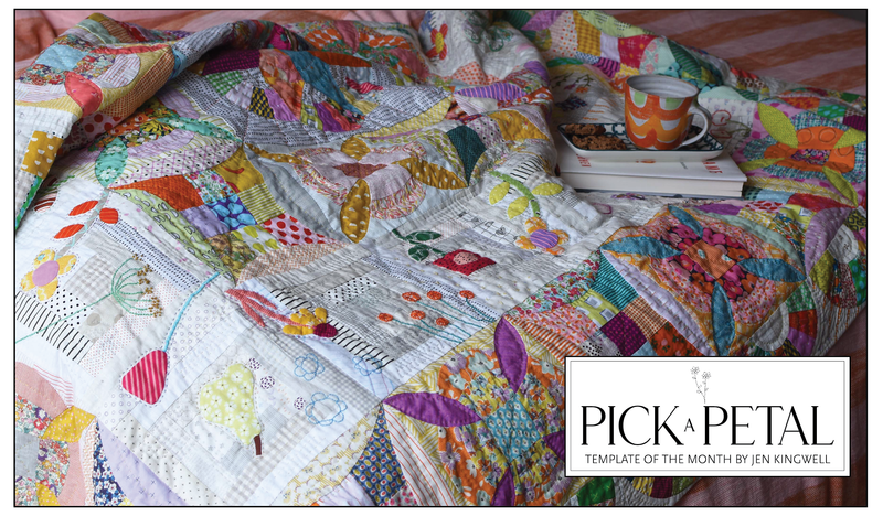 Pick a Petal by Jen Kingwell - Block of the Month