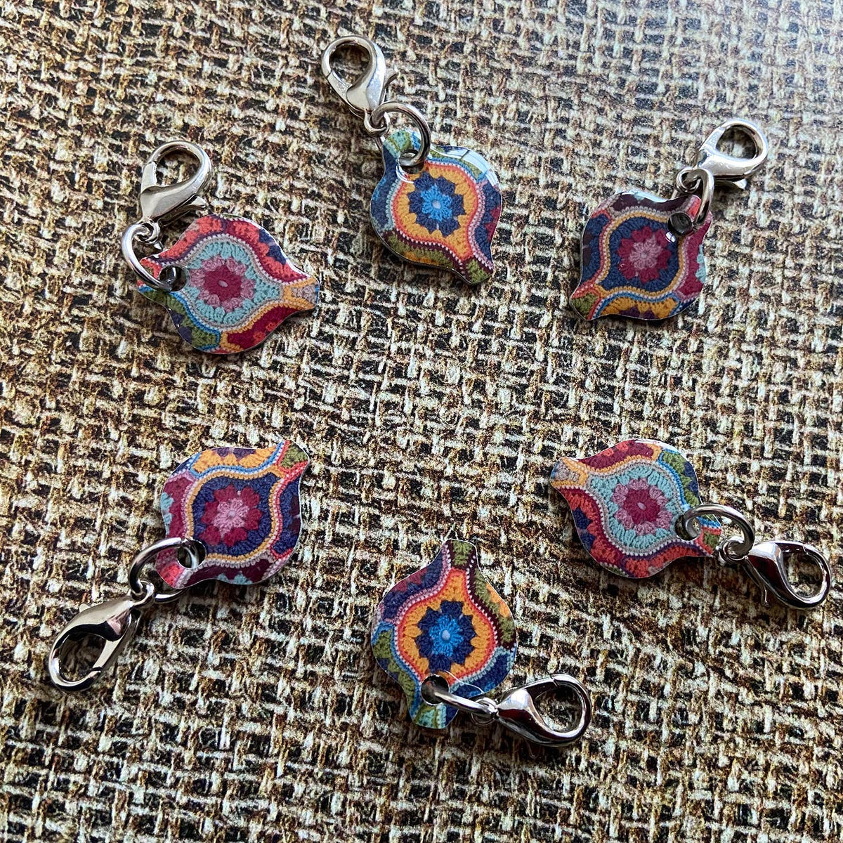 Mystical Lanterns Crochet Stitch Markers (Set of 6)