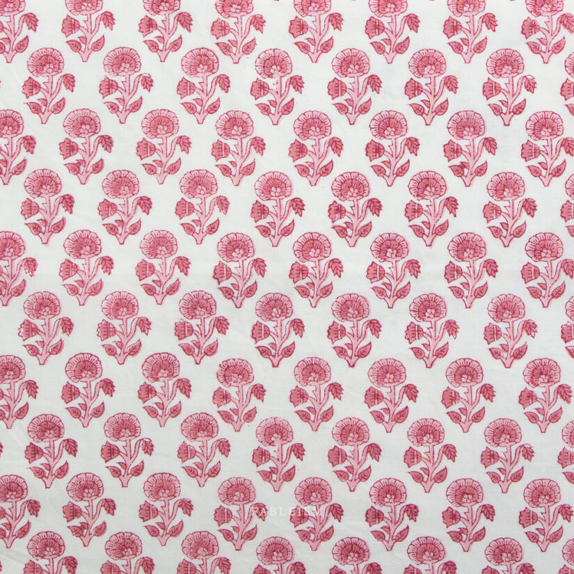 Fableism - Indian Block Prints Cottage Collection - BPCT-03-SPF-PINK