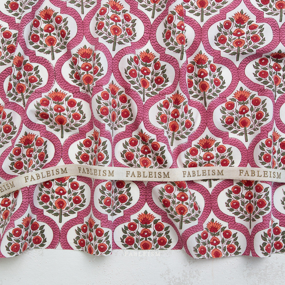 Fableism - Indian Block Prints Cottage Collection - BPCT-04-LAT-PINK