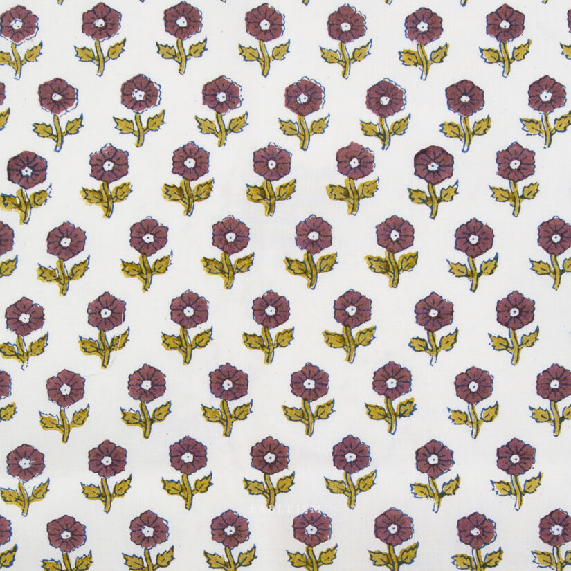 Fableism - Indian Block Prints Cottage Collection - BPCT-10-FWG-EGGPLANT