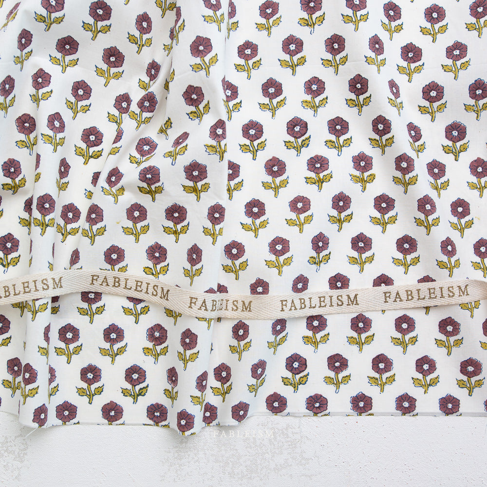 Fableism - Indian Block Prints Cottage Collection - BPCT-10-FWG-EGGPLANT