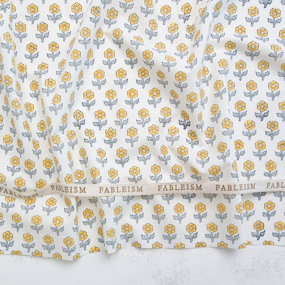Fableism - Indian Block Prints Cottage Collection - BPCT-10-FWG-YELLOW