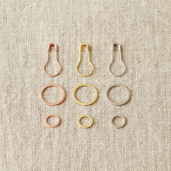 Precious Metal Stitch Markers - Cocoknits