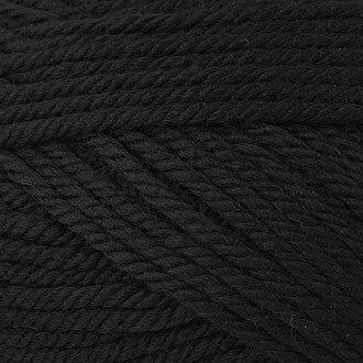 Peppin #4 Aran/Worsted/10ply - 1027 Black - 100% Wool