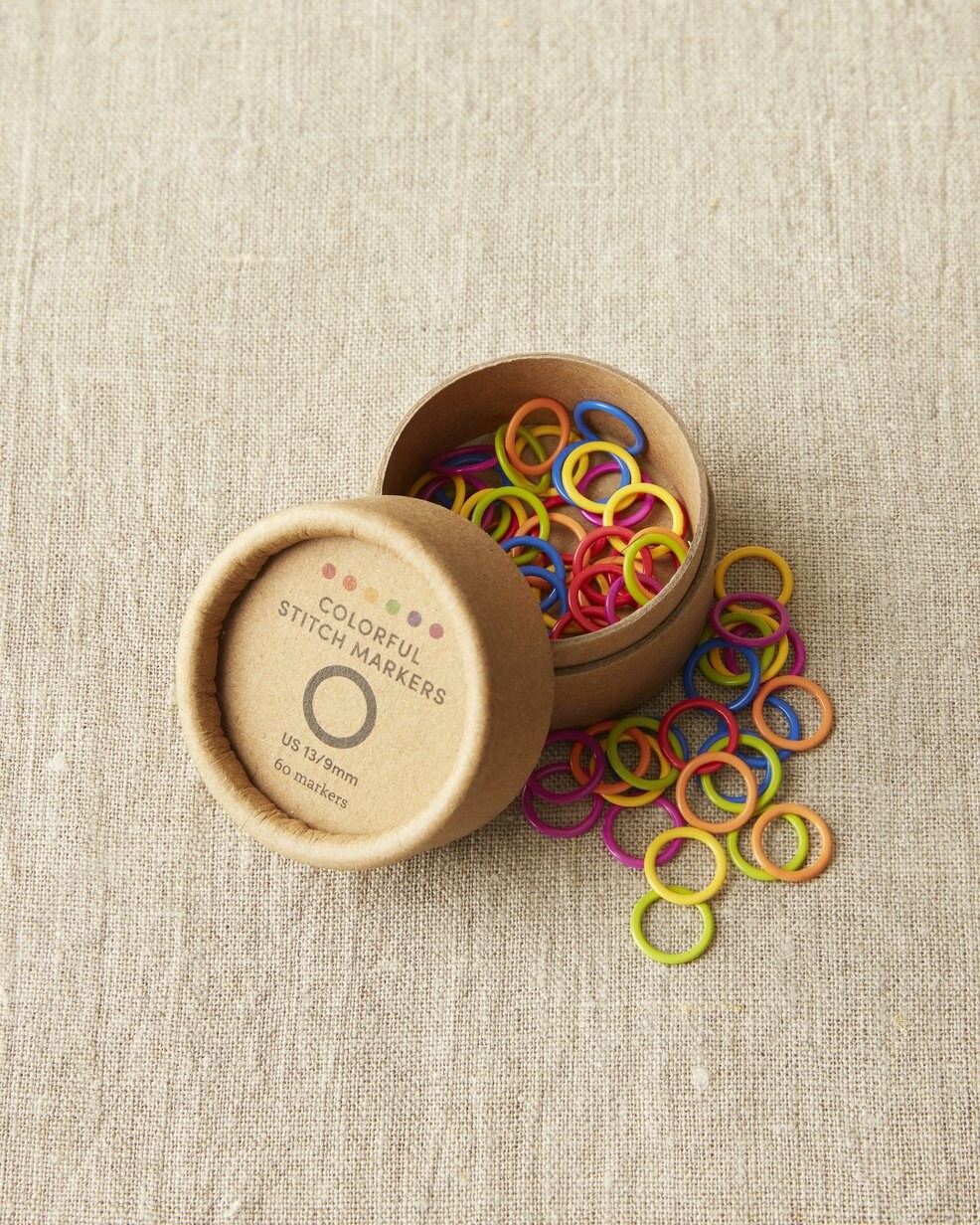 Coloured Ring Stitch Markers - Select Size - Cocoknits