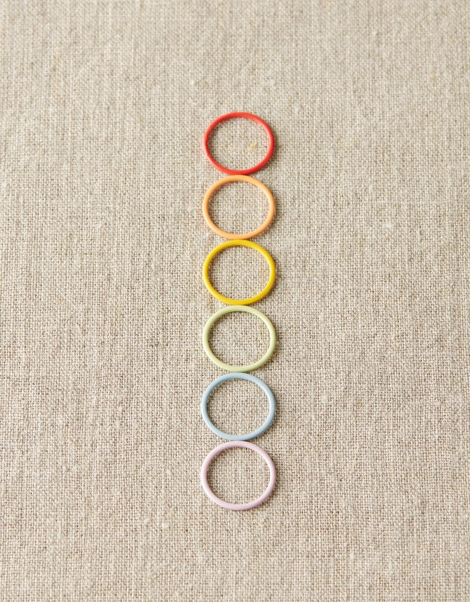 Coloured Ring Stitch Markers - Select Size - Cocoknits