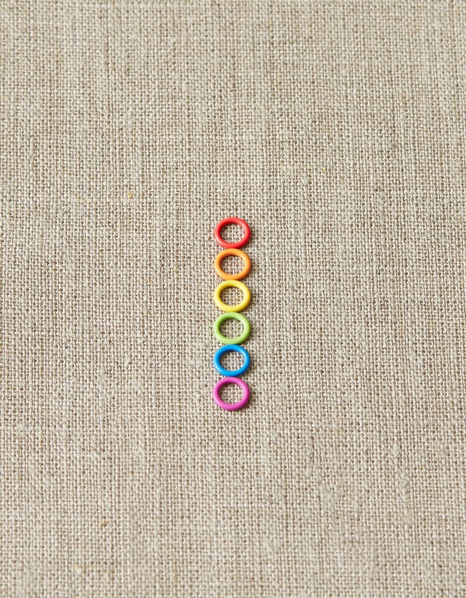 Coloured Ring Stitch Markers - Select Size - Cocoknits